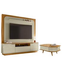 Estante Home Theater Nilo sem Pés com Mesa de Centro Indianápolis Cumaru Opala - Madetec Estante Home Theater Nilo sem Pés com Mesa de Centro Indianápolis Cumaru Opala - Madetec