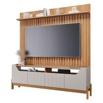 Estante Home Theater para TV 70 com 4 Portas Moema Permóbili Off White/Nature - 100% MDF