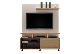 Estante Home Theater para TV até 60 Polegadas 1 Porta Star Off White/Cinamomo Valdemóveis Estante Home Theater para TV até 60 Polegadas 1 Porta Star Off White/Cinamomo Valdemóveis