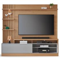 Estante Home Theater para TV até 65 Pol. Maceió Freijó/Cinza Fosco - Colibri