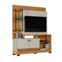 Estante Home Theater Ripado Para TV Até 50 Polegadas Sala Estar 4 Prateleiras 2 Portas 5 Pés Alagoas