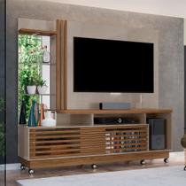 Estante Home Theater Ripado para TV até 60 Polegadas 2 Portas 178,5x200cm Frizz Plus Yescasa