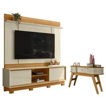 Estante Home Theater Siena com Pés com Aparador Estoril Cumaru Opala - Madetec