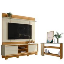 Estante Home Theater Siena com Pés com Aparador Frizz Cumaru Opala - Madetec