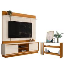Estante Home Theater Siena Sem Pés Com Aparador Frizz Cinamomo Off White - Madetec Estante Home Theater Siena Sem Pés Com Aparador Frizz Cinamomo Off White - Madetec