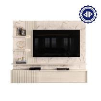 Estante Home Theater Suspenso Atena Calacata Off White Madetec Estante Home Theater Suspenso Atena Calacata Off White Madetec