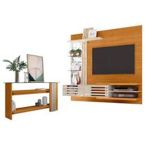 Estante Home Theater Suspenso com Aparador Frizz Supreme Cinamomo Off White Madetec Estante Home Theater Suspenso com Aparador Frizz Supreme Cinamomo Off White Madetec