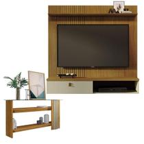 Estante Home Theater Suspenso íris Com Aparador Frizz Cumaru Opala - Madetec Estante Home Theater Suspenso íris Com Aparador Frizz Cumaru Opala - Madetec