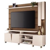 Estante Home Theater Virtus Castanho Off White - HB Móveis Estante Home Theater Virtus Castanho Off White - HB Móveis