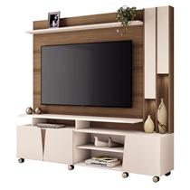 Estante Home Theater Virtus Castanho Off White - HB Móveis Estante Home Theater Virtus Castanho Off White - HB Móveis