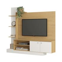 Estante Home TV 55 Pol. 165x155cm 5 Nichos 2 Portas Carvalho 0633