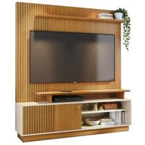 Estante Home Tv 65 Pol 160 cm 1 Porta Ares Cinamomo Off White MADETEC