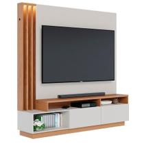 Estante Home Tv 65 Pol 180 Cm 2 Portas Humaita Off White Matte Freijo Colibri