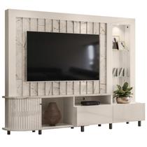 Estante Home Tv 70 Pol 243 cm Le Mans Calacata Off White MADETEC
