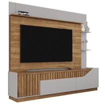 Estante Home Tv 75 Pol 210 Cm Dallas Cinamomo Off White Bechara