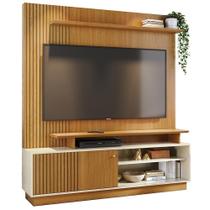 Estante Home Tv 75 Polegadas 160 Cm 1 Porta Ares Madetec Cinamomo Off White
