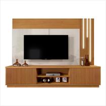 Estante Home Tv Até 75 Polegadas Led Cascata Valência Mavaular Naturalle / Off White