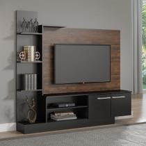 Estante Home Tv Cairo 50p 165x155cm Mdp Castanho Menu Móveis Castanho Estante Home Tv Cairo 50p 165x155cm Mdp Castanho Menu Móveis Castanho