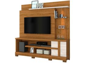 Estante HomeTheaterAlanPara Tv 55 Polegadas Com Pés Naturale / Off White - Madetec