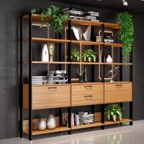Estante Industrial 2 Portas 2 Gavetas 100% MDF 216cm Estante Industrial 2 Portas 2 Gavetas 100% MDF 216cm