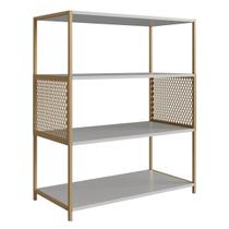 Estante Industrial Média Telada 77X38X94cm Arenas Dourado MDP P1024 Placa e Ponto Estante Industrial Média Telada 77X38X94cm Arenas Dourado MDP P1024 Placa e Ponto