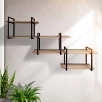 Estante industrial moderna e elegante para escritório, sala e cozinha Estante industrial moderna e elegante para escritório, sala e cozinha