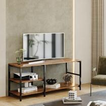 Estante Industrial Rack Brooklin 115 TV 40 Polegadas Canela