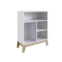 Estante Infantil 4 Nichos Branco Linha Favo de Mel Completa Móveis