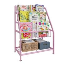 Estante infantil aboxoo Small Toddler Freestanding Pink Metal