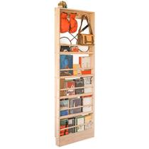 Estante infantil de madeira Morimoe Wall Mount com organizador de ganchos Estante infantil de madeira Morimoe Wall Mount com organizador de ganchos