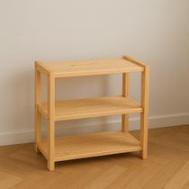 Estante Infantil de Madeira Pinus Organizador com 3 Prateleiras para Quarto Montessori