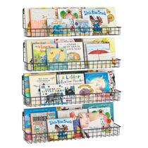 Estante infantil montada na parede X-cosrack Black, conjunto de 4 Estante infantil montada na parede X-cosrack Black, conjunto de 4