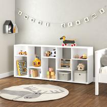 Estante Infantil Multifuncional 10 nichos Bella Casatema