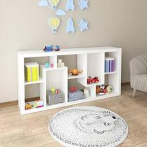 Estante Infantil Multiuso CR40156 sem Porta e sem Gavetas MDP 159cm Branco Multimóveis