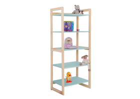 Estante Infantil Rustica Com 5 Prateleiras Para Quarto Colore 1500