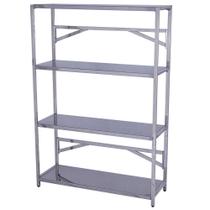 Estante Inox 110x40CM Benfati TB 20X30 4 Planos Lisos Benfati Estante Inox 110x40CM Benfati TB 20X30 4 Planos Lisos Benfati