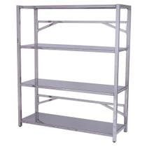Estante Inox 150X50CM Benfati TB 40X40 4 Planos Lisos Estante Inox 150X50CM Benfati TB 40X40 4 Planos Lisos