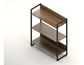 Estante Iron C/3 Prateleiras Estilo Industrial 1,00x0,80 Mt
