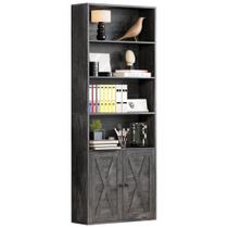Estante IRONCK Industrial 6 Prateleiras 180cm com portas Home Office