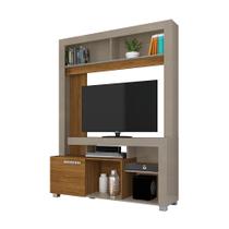 Estante Karollyne para Sala de Estar TV 42 Polegadas Fendi/ Naturale