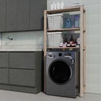 Estante Lavanderia Design Compacto Espaço Maquina Lavar Estante Lavanderia Design Compacto Espaço Maquina Lavar