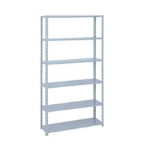 Estante Leve de Metal Reforçada 40 Cm 6 Níveis 25kg por Bandeja - Sa Gôndolas Estante Leve de Metal Reforçada 40 Cm 6 Níveis 25kg por Bandeja - Sa Gôndolas