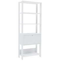 Estante Livreiro 1 Porta 166x63 Cm Branco Arly Estante Livreiro 1 Porta 166x63 Cm Branco Arly