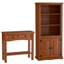 Estante Livreiro 2 Pts Aparador 2 Gav 100% Madeira Imperial