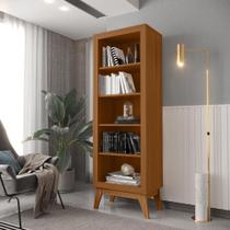 Estante Livreiro 4 Prateleiras com Pés em MDF Versales