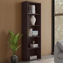 Estante Livreiro 4 Prateleiras Ruby Castanho Estante Livreiro 4 Prateleiras Ruby Castanho