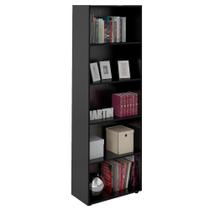 Estante Livreiro 5 Prateleiras 180x60 Cm Preto Arly Preto Estante Livreiro 5 Prateleiras 180x60 Cm Preto Arly Preto