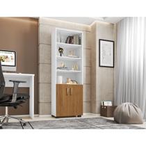 Estante Livreiro 5 Prateleiras Cor Branco E Portas Pequenas Estante Livreiro 5 Prateleiras Cor Branco E Portas Pequenas