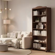 Estante Livreiro 5 Prateleiras Rubi 8964WN Café Finestra