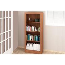 Estante Livreiro Casal ME4137 c/ 3 Prateleiras Amêndoa - Tecno Mobili